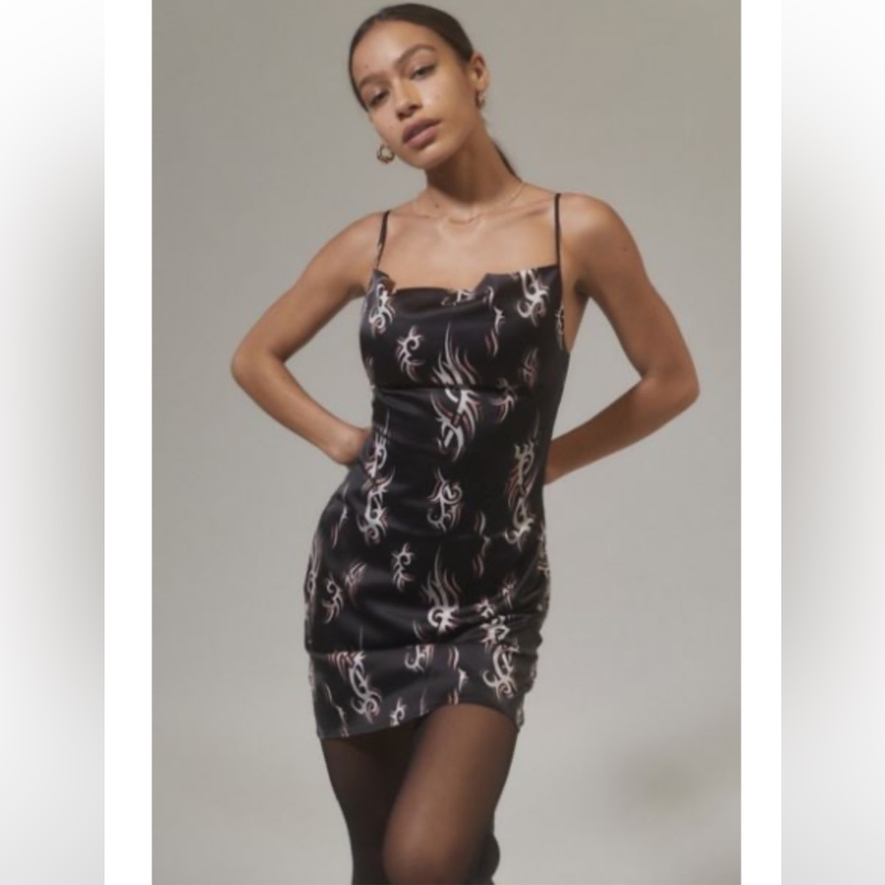 UO Mallory Cowl Slip Dress, Size Medium